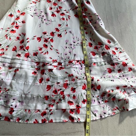 Banana Republic Off Shoulder Flower Print Knee Length  Dress Size 0 - Picture 9 of 15